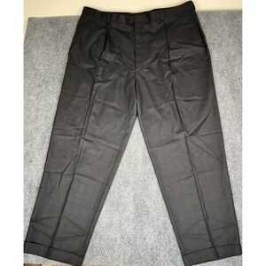 NWT Inserch Dress Pants Mens Black Super100s Pure New Wool  Tailoring ITALY‎ 48